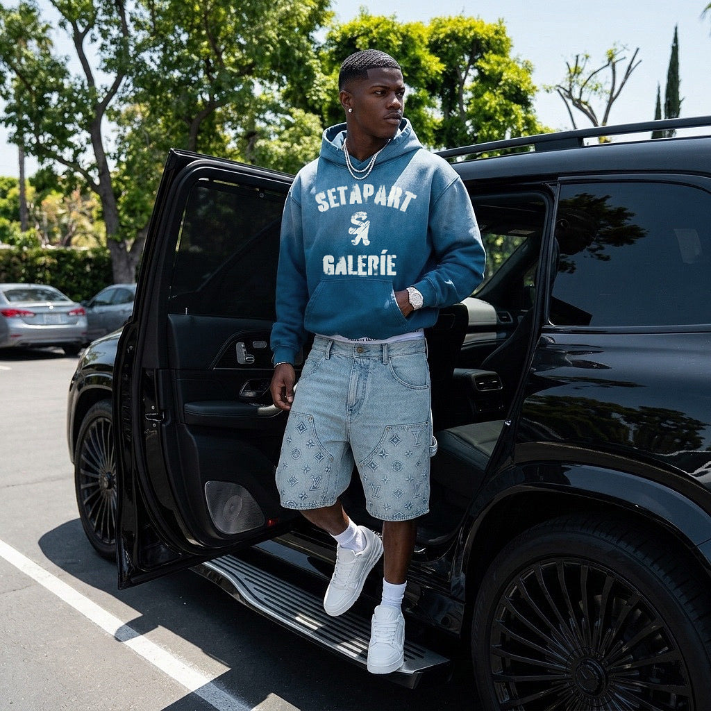 BLUE SA GALERÍE OVERSIZED HOODIE